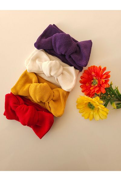 SeherBebeButik Set de 4 bandane pentru fetiță și copii