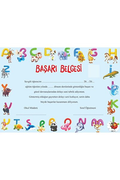 Bilgin Çocuk Yayınları شهادة نجاح المدرسة الابتدائية في رياض الأطفال 1 عجينة ...