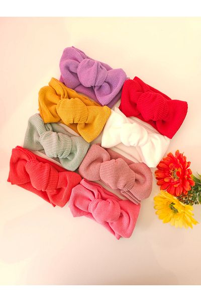 SeherBebeButik Set de bandane pentru fetiță și copii, 8 piese