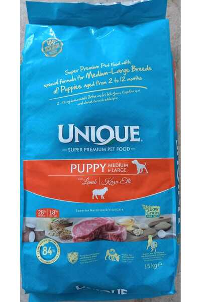 Unique Pet Yavru Köpek Maması Kuzu Etli 15 Kg