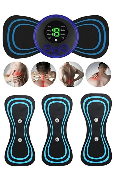 xolo Tüm Vücut Masaj Aleti 1 Cihaz 3 Yedek Ped Tens Masaj Elektronik Kas Çalı...