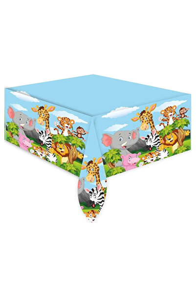 Party Fantasy مفرش طاولة سفاري 120x180 سم لحفلات أعياد الميلاد