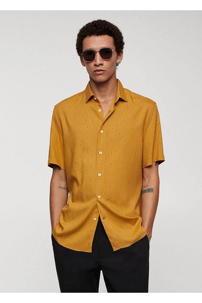 MANGO Man Design de cămașă