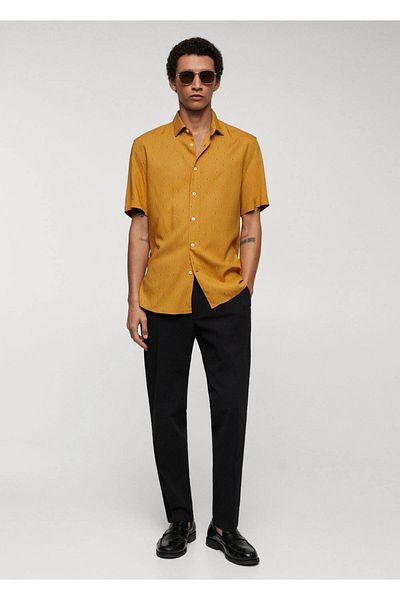 MANGO Man Design de cămașă