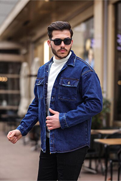 ANTIBIOTIC Зручна форма Oversize джинсова сорочка