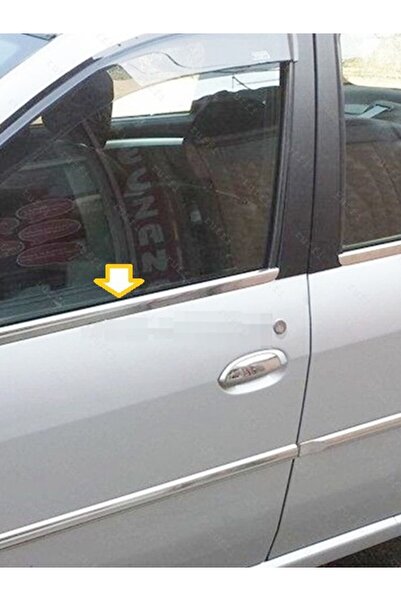 CarEste DACİA LOGAN 2005-2017 MODELLER ARASI KROM CAM ÇITASI 4 PARÇA PASLANMAZ ÇELİK