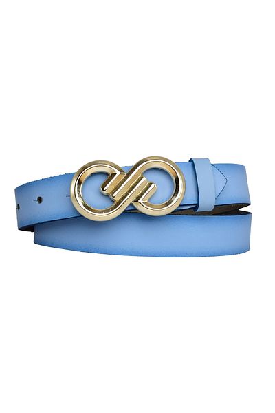 GoDeri 100% Γνήσιο Δέρμα, Γυναικεία Ζώνη Τυρκουάζ 3 εκ. με Χρυσή Πόρπη. Φόρεμα, Ζώνη Παντελονιού=3cm-kdn-43