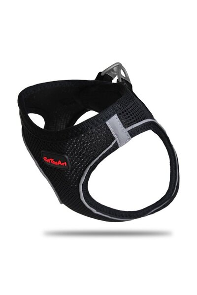 Pet Tag Art Pettagart Airmesh طوق الصدر الأسود