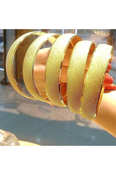 xesha 1 Adet Altın Kaplama Bilezik Çok Şık Kararma Solma Yapmaz 2 Yıl Garantili