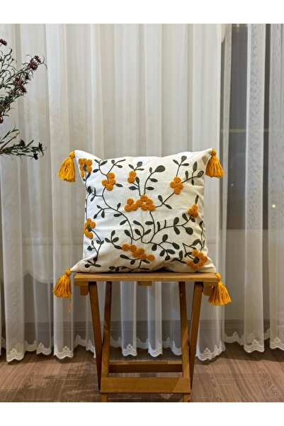 BUGİ HOME COLLECTİON CAZ DECORATIVA KIRLENT BRODAT SINGLE POUNCH