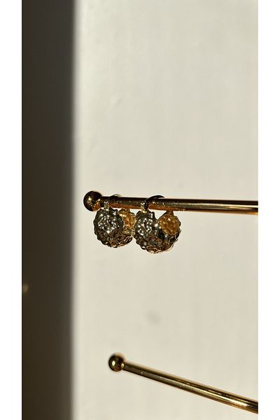 Ebru Atelier STAINLESS UNTARNED STEEL BASKET EARRINGS