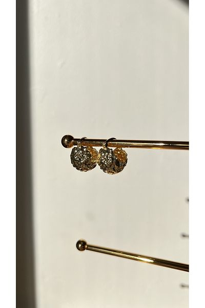 Ebru Atelier STAINLESS UNTARNED STEEL BASKET EARRINGS