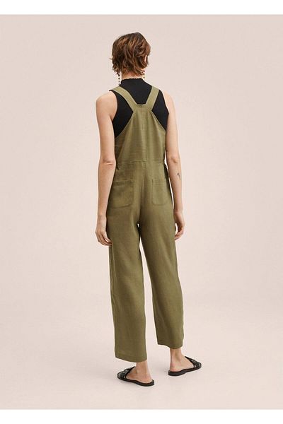 MANGO Jumpsuit Khaki Regular fit Trendyol