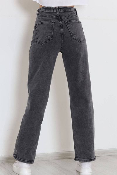 geenz manifacture Morcelo Anii 90 Snow Wash Blue Lycra Blugi largi cu talie super înaltă Pantaloni Palazzo