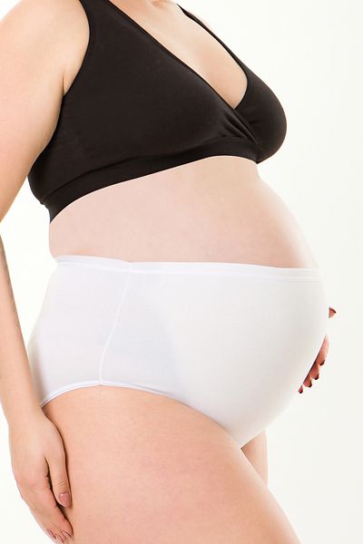 MS HAMİLE İÇ GİYİM Chiloți albi de maternitate Modal HG1111