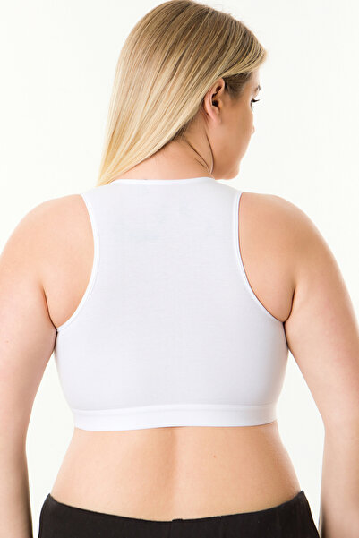 MS HAMİLE İÇ GİYİM Λευκό Αθλητικό Μπουστάκι Θηλασμού - HG0049