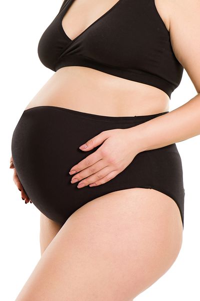 MS HAMİLE İÇ GİYİM Chiloți de maternitate modal negri HG1111