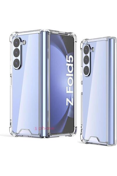 piblue حافظة متوافقة مع هاتف Galaxy Z 5، غطاء سيليكون شفاف عديم اللون