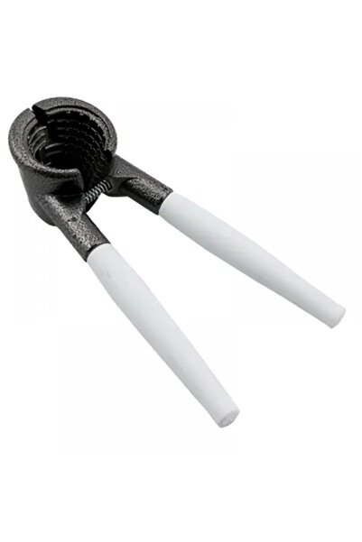 kar-bul Professional Large Size White Handle Cast Walnut Cracker