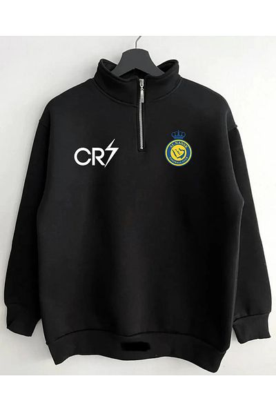 Pisa Art Al-Nassr X C Λογότυπο Saudi Pro League Special Design Φούτερ με μισό φερμουάρ