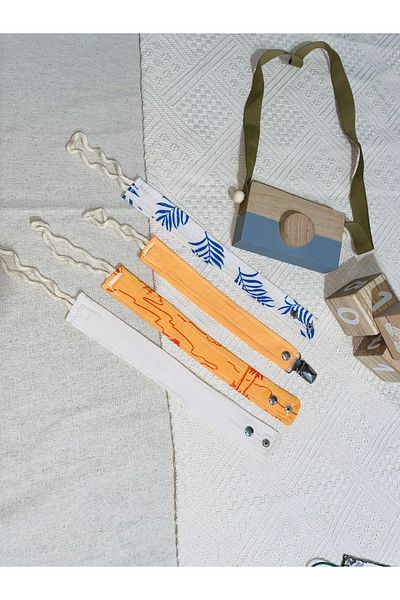 LusnikaStore Pacifier Strap Multicolored Set of 4