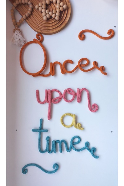 DesingbabyM Once Upon A Time, bebek ve çocuk odası duvar aksesuarı,montessori...