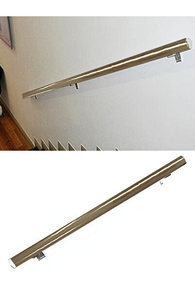 Kamataş Alüminyum Bronz Merdiven Tutamak, Korkuluk Yaşlı Engelli Duvar Tutamağı 100 Cm. Istenilen Ölçüde