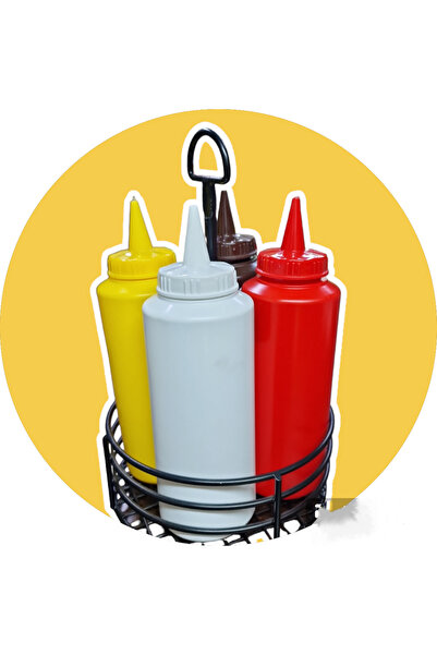 Matar Endüstriyel Mutfak Ekipmanları 4-Piece Sauce Bowl with Stand