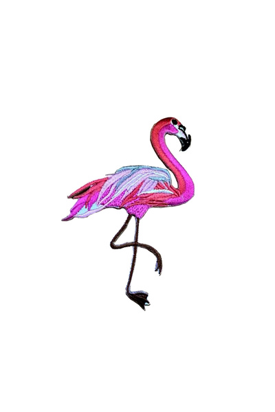 X-SHOP Flamingo Badge Patches Arma Peç Kot Yaması (10x7cm)