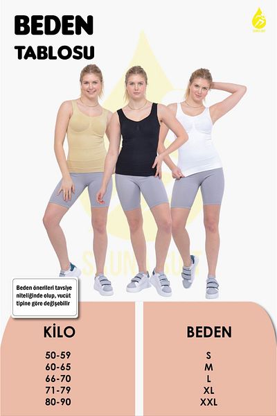 SAUNA SUIT Breast Belly Waist Tightening Skin&Black&White Athlete Corset Set of 3