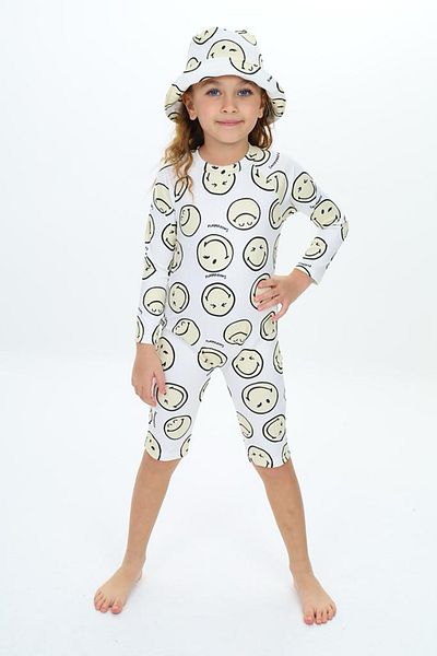 My Kids Wear قبعة مطبوعة مفصلة ملابس السباحة للأطفال