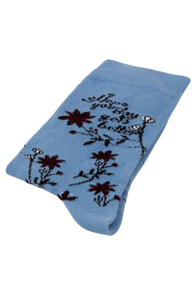 Dogo Unisex Vegan Mavi Çorap - Spirit Animal Tasarım