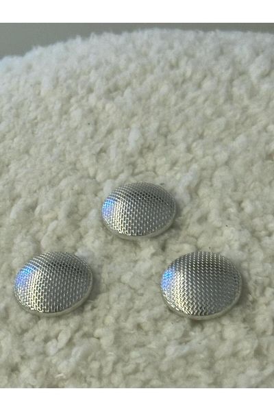 ODDA TASARIM ATÖLYESİ coat button 3 piece set silver color
