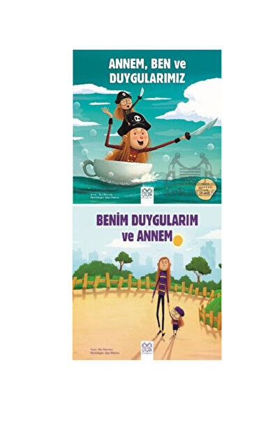 1001 Çiçek Kitaplar Annem Ben ve Duygularımız + Benim Duygularım ve Annem 2 K...