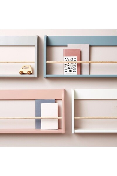 DesingbabyM Tekli,renkli Bebek ve çocuk odası montessori kitaplık,bebek&çocuk...