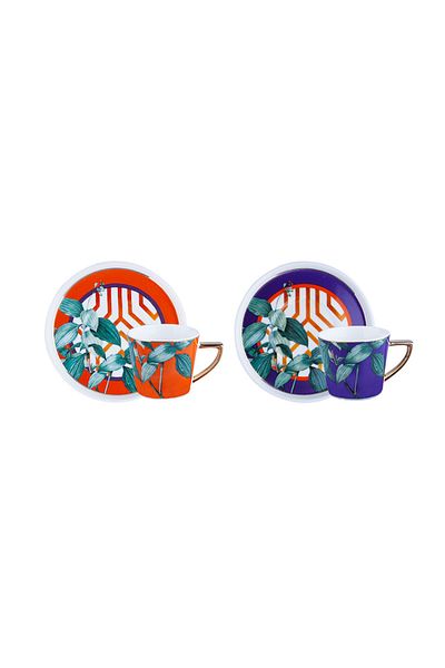 Lucky Art Marian Bone - Set of 2 Coffee Cups