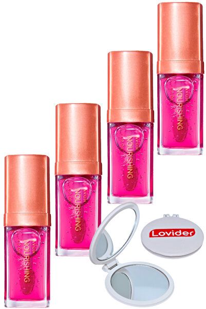 AVON True Nourishing Dudak Yağı 7 ml. Blossom Dörtlü Set + Lovider Cep Aynası