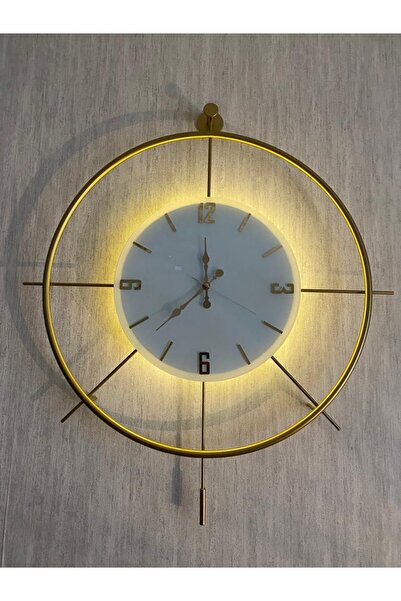 iclalofis Kelebek dekolartif iskandinav 60 cm tarzı pilli led duvar saati