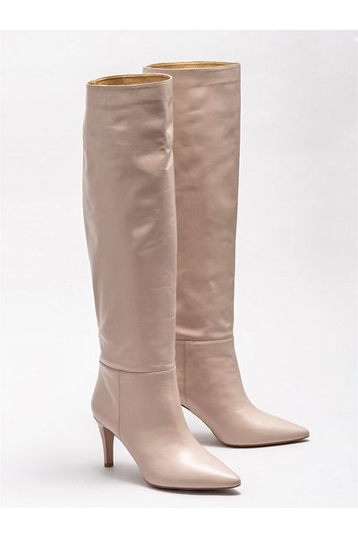 Elle Shoes أحذية نسائية بكعب عالي من الجلد الطبيعي