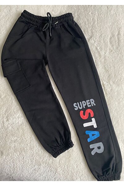 bediş baby clothes بنطال رياضي بناتي بطبعة سوبر ستار 6/7/8/9 سنوات