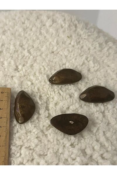 ODDA TASARIM ATÖLYESİ Handmade formless pearlescent coffee 4-piece button set