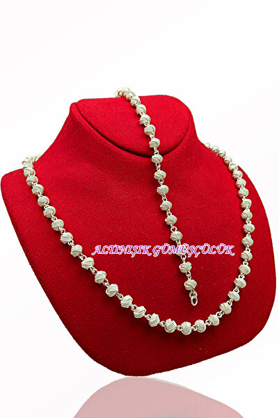 Altınışık Gümüşçülük TOP modeli telkari takım kolye BİLEKLİK 925 ayar gümüş