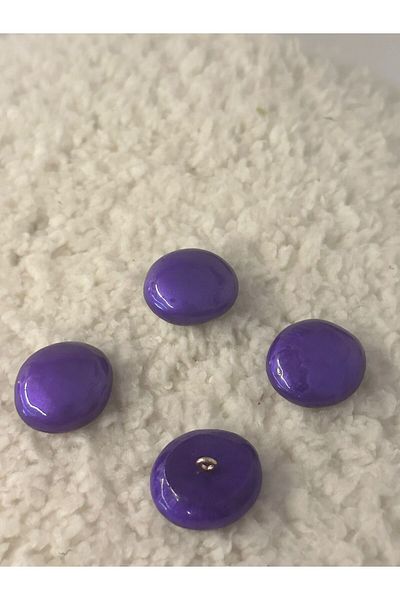 ODDA TASARIM ATÖLYESİ design round form pearlescent purple 4-piece button set