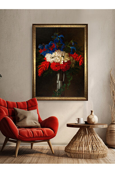 HOMEPACK Tekli Gold Premium Çerçeveli Kanvas Tablo, Özel Seri ROYAL004