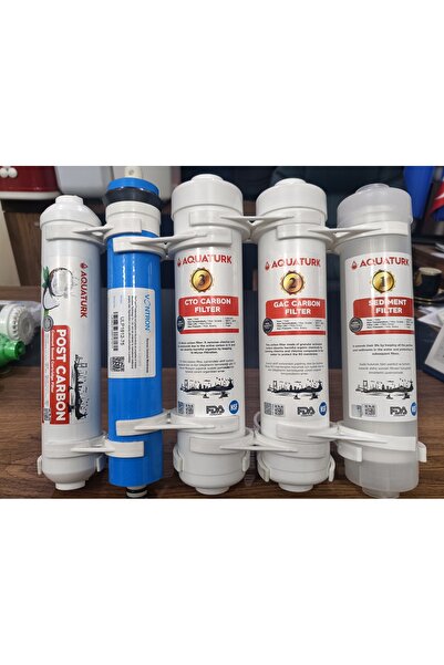 Genel Markalar Aquaturk Tüm Kaplaı kasa Cihazlarına Uyumlu 5 Aşama Filtre Takımı