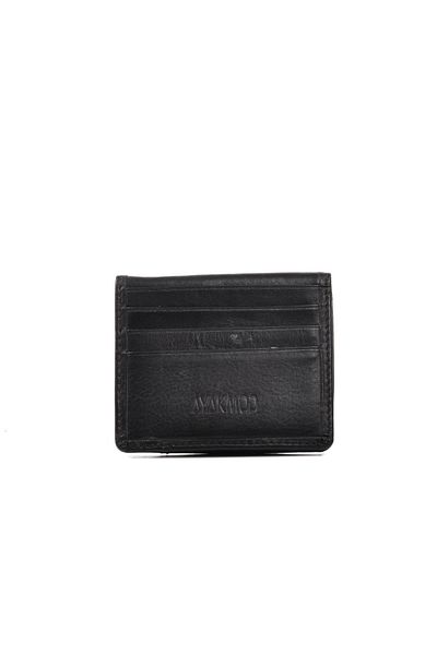 AYAKMOD 2803 Мъжки портфейл от естествена кожа, черен