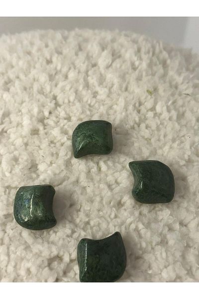 ODDA TASARIM ATÖLYESİ Design Pearlescent Green 4-Piece Gypsum Button Set