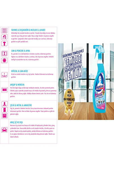 Highgenic HİGHGENİC SİLİKONLU TEMİZLEYİCİ 1000ML(3 ADET)(8699469130636)
