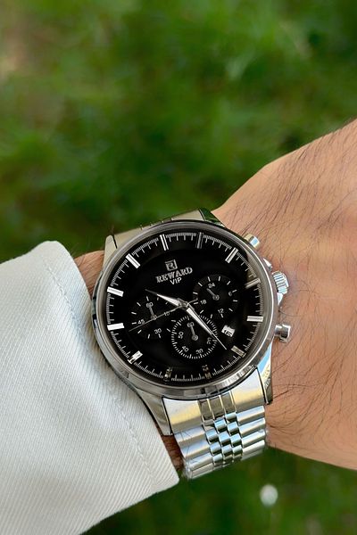 Reward A144275 Functional Black Dial Vip Men's Wristwatch