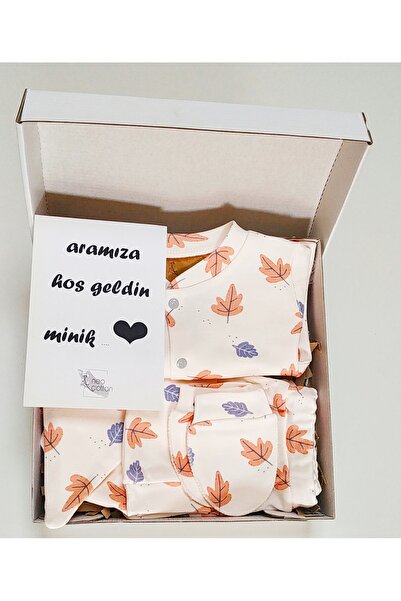 nc gift Yeni doğan bebek hediye seti %100 pamuk alt üst 5 parça takım set